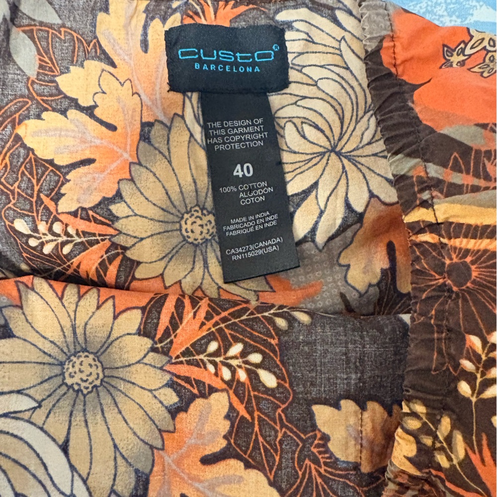 Custo Barcelona Multicolor Floral A-Line Skirt - Picture 5 of 5